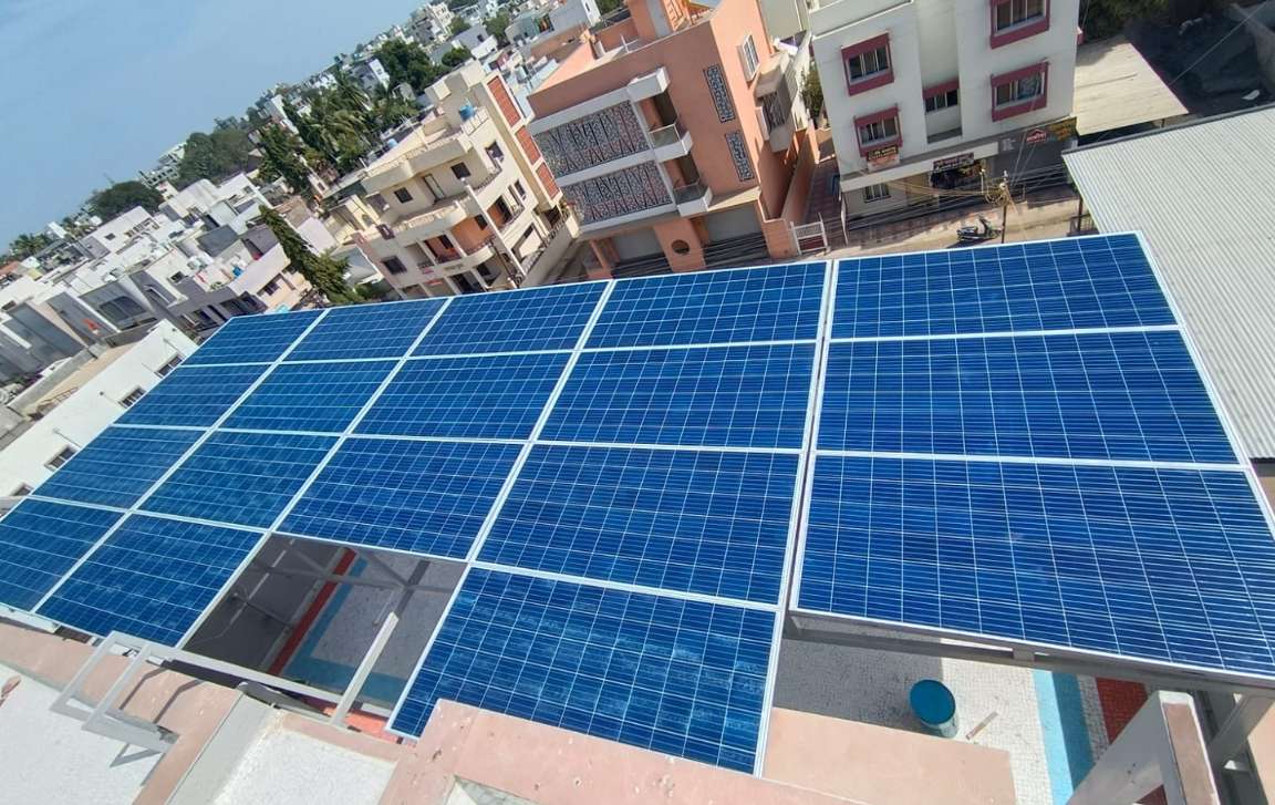 Residential solar installation