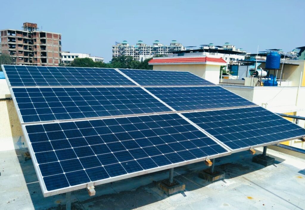 residential rooftop solar installation