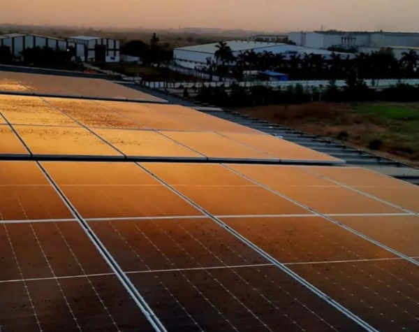 industrial solar installation